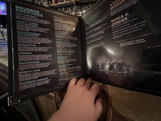 Menu photo 4 The Volstead Bourbon Lounge Bardstown, KY Menu photo 4 The Volstead Bourbon Lounge Bardstown, KY