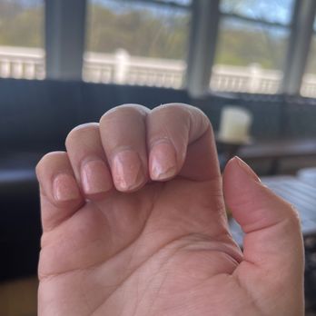 Smiley Nail Spa - April 13th after original service was done on April 6th. Sadly they started chipping on the 12th only 6 days after having them done. - Nail Salons Near Me - Walnut Creek, California
