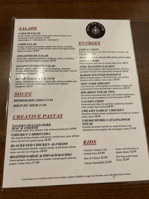 Menu photo 1 Lions Den Tavern Waterville, ME Menu photo 1 Lions Den Tavern Waterville, ME
