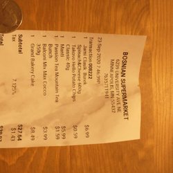 Bosnian SuperMarket - Prices were very reasonable