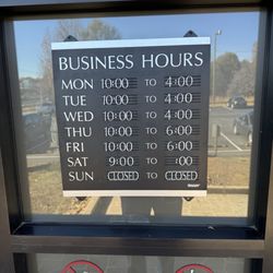 Cherokee Outfitters - Hours of operation.