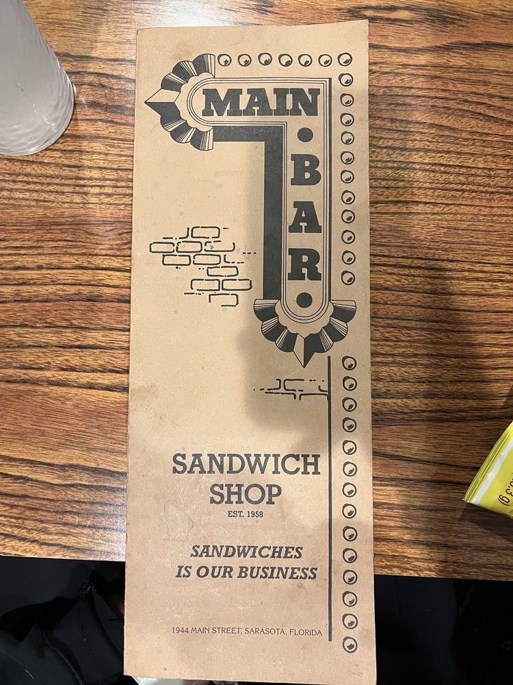 The Main Bar Sandwich Shop