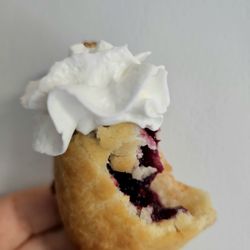 Boise Co-op Village - The perfect bite. Mixed berry hand pie with whipped cream