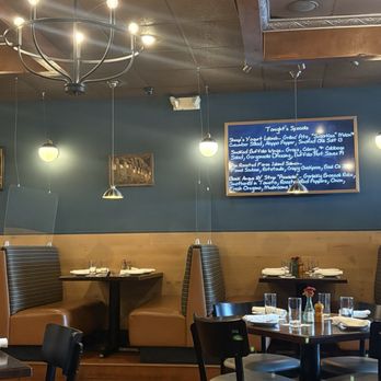 Chez Mike - Seating and specials menu. - New American Near Me - E Greenbush, New York