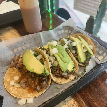 the Outpost Mexican Eatery - steak tacos with avocado - Mexican Near Me - Chicago, Illinois