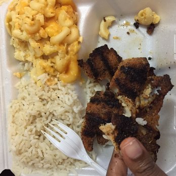 Catfish Cafe - Burnt tilapia. Stale rice. Presentation sucked. Worst place ever! - Soul Food Near Me - Jamaica, New York