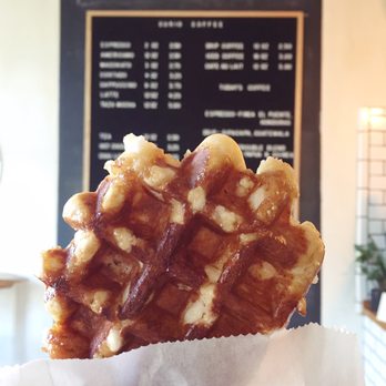 Curio Coffee - Waffles are pancakes with abs - Coffee & Tea Near Me - Cambridge, Massachusetts