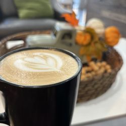 Brick and Stone Coffee - Large white chocolate mocha.