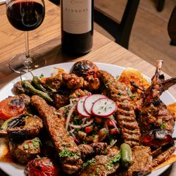 Meyhouse - Mixed grilled kebab plate, sinegal wine pairing