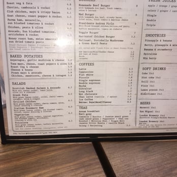 The Parlour - A clipped view of the menu! - Salad Near Me - London, XGL The Parlour - A clipped view of the menu! - Salad Near Me - London, XGL