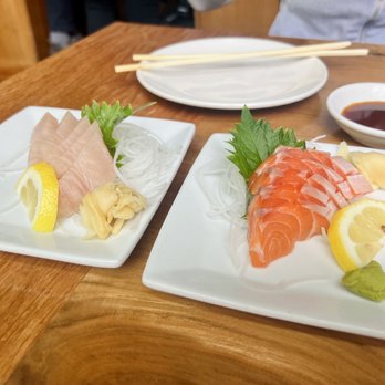 Momiji - Happy Hour Yellowtail Sashimi and Salmon Sashimi - Japanese Near Me - Seattle, Washington Momiji - Happy Hour Yellowtail Sashimi and Salmon Sashimi - Japanese Near Me - Seattle, Washington