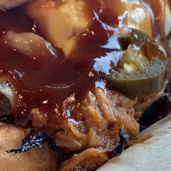 Cross Grain Brew House - Pulled pork grilled cheese.