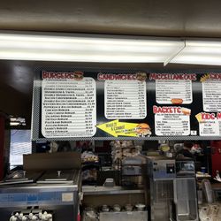 Sandi's Drive Inn - Inside menu