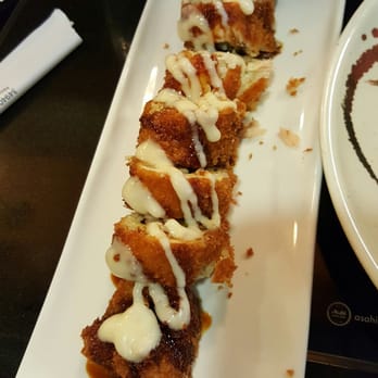 O' Sushi - Atlantic Roll. CA roll with salmon on top and then deep fried. Heaven!!!! Good portion and awesome flavors! Recommended - Sushi Bars Near Me - Newark, California O' Sushi - Atlantic Roll. CA roll with salmon on top and then deep fried. Heaven!!!! Good portion and awesome flavors! Recommended - Sushi Bars Near Me - Newark, California