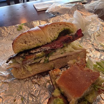 Tahoe Bagel - The Club House on a plain bagel - Bagels Near Me - Reno, Nevada