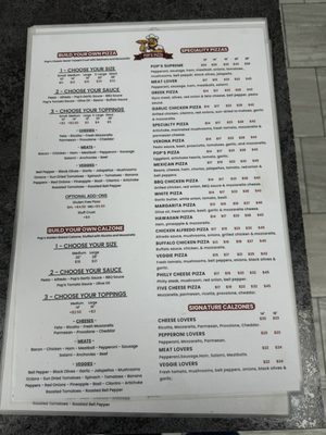 Menu photo 2 Pop's Pizza San Diego, CA Menu photo 2 Pop's Pizza San Diego, CA