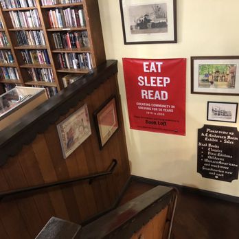 Hans Christian Andersen Museum - stairs down to bookstore - Museums Near Me - Solvang, California