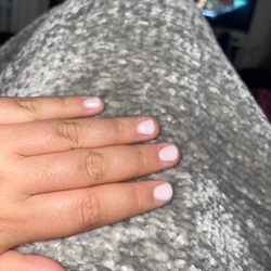 Polished Beauty - Misshaped nails... didn't even ask me what shape I wanted.