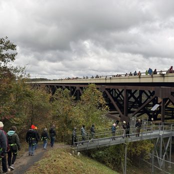 Bridge Day - Heading underneath to the Catwalk - Local Flavor Near Me - Fayetteville, West Virginia
