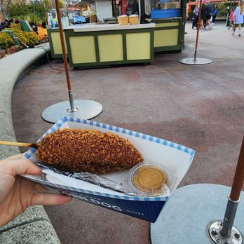 Blue Ribbon Corn Dogs - Pickle corn dog - Food Stands Near Me - Anaheim, California