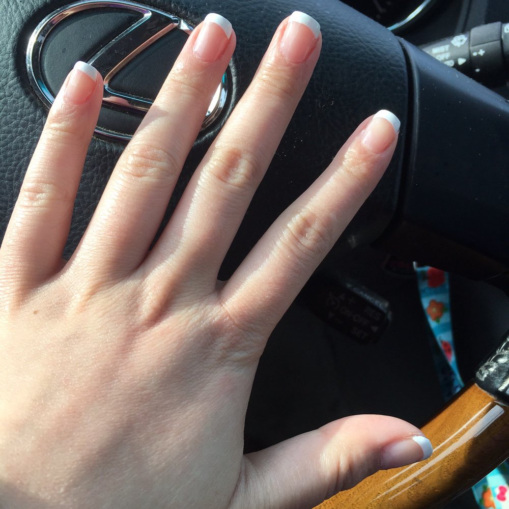French gel mani for 30 dollars! :) French gel mani for 30 dollars! :)