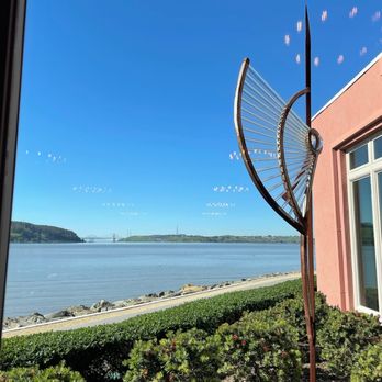 Bella Siena - View of the Carquinez bridge and bay from our table - Italian Near Me - Benicia, California