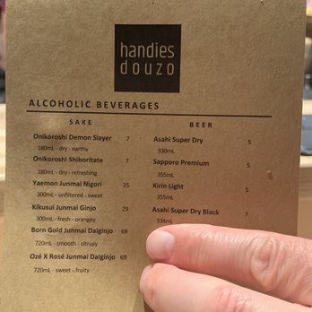 Handies Douzo - My favorite of the sakes were the cocktail & rose one - Sushi Bars Near Me - Houston, Texas