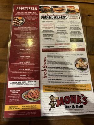 Menu photo 2 Monk's Bar & Grill Sun Prairie, WI