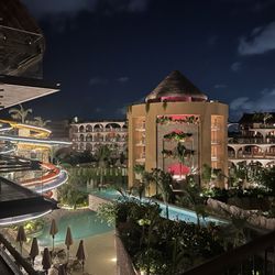 Sol Y Mar Travel - Night Views from Phase2 Hotel Xcaret Mexico