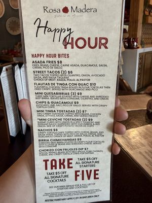 Menu photo 2 Rosa Madera Sacramento, CA