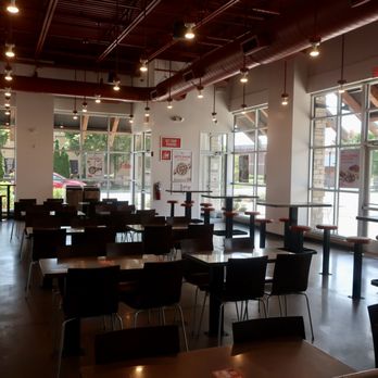 Naf Naf Grill - Their spacious and airy dining space at a quiet moment. - Middle Eastern Near Me - Lincolnshire, Illinois