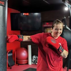 9Round Kickboxing Fitness - Coach "Kells Bells" is one of our Rock Star Trainers at 9ROUND Kickboxing Fitness in Fairlawn. She started as one of our founding members.