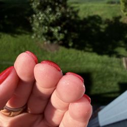 Nail Bar & Spa - Thick nails, glue left on pads of fingers. Already removed a lot of the excess underneath nails, but there was a lot of buildup.