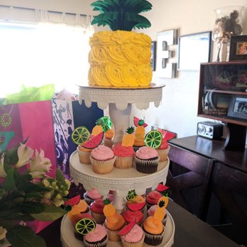 Safeway - Loved this cake!!! Made a perfect pineapple and adorable fruit colored cupcakes - Grocery Near Me - Sacramento, California