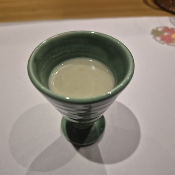 Okeya Kyujiro - Soy milk with maple syrup and rock salt - Sushi Bars Near Me - Vancouver, British Columbia
