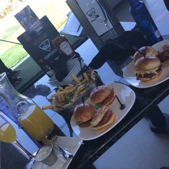 Topgolf - Pineapple Mimosa. Buffalo chicken sliders. Pulled pork sliders. Cheese fries. - New American Near Me - Orlando, Florida Topgolf - Pineapple Mimosa. Buffalo chicken sliders. Pulled pork sliders. Cheese fries. - New American Near Me - Orlando, Florida
