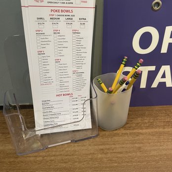 Poke One - Menu - Seafood Near Me - San Bruno, California Poke One - Menu - Seafood Near Me - San Bruno, California