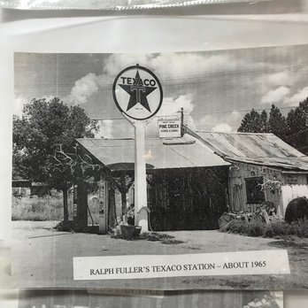 The Honey Stand - Photo on wall that shows what the building looked like when it was a Texaco station - Honey Near Me - Pine, Arizona The Honey Stand - Photo on wall that shows what the building looked like when it was a Texaco station - Honey Near Me - Pine, Arizona