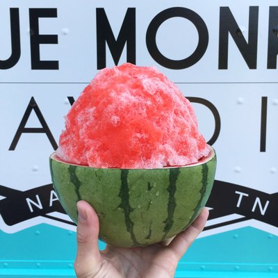 Blue Monkey Shaved Ice by null