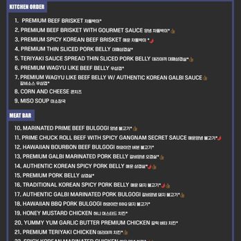 Burning X Korean BBQ - Lunch special menu - $22 - Korean Near Me - Tustin, California