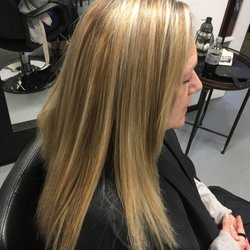 Happy Hollow Wellness - Highlight blending for our beautiful guest! after/ before photo.