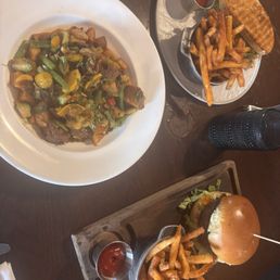 Candied Drunken Wagyu, Brisket And Hash, Ancho Honey Brined Chicken Salad Sandwich