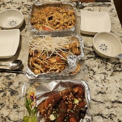 Le Moose Crepe Cafe & Thai Restaurant - Our go to is always Garlic Fish, Pad Pad Thai, Panang Curry , and Pineapple Fried Rice with the request of less salty.