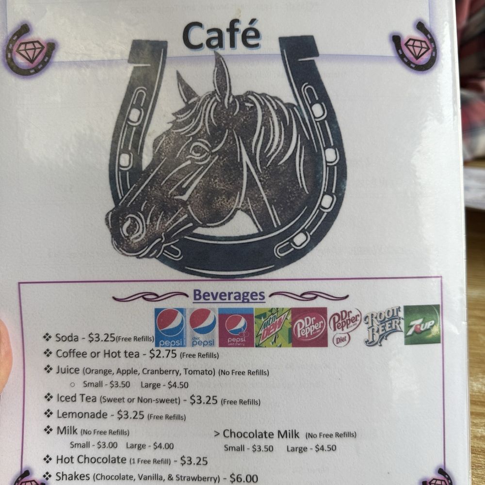 Diamond Horseshoe Restaurant - Menu 1 - Cafes Near Me - Cheyenne, Wyoming