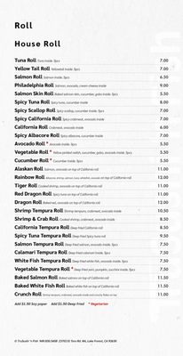 Menu photo 7 TruSushi 'n Fish Lake Forest, CA