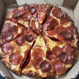 Same place today!! Only nine measly slices of linguica?? This is supposed to be a three topping pizza!
