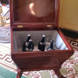 Where they kept their liquor. It had wheels and plenty of room for ice.
