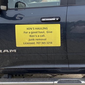 Ken's Hauling - Junk Removal & Hauling Near Me - Elmira, California