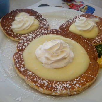 Moke's Bread & Breakfast - Moke's specialty - lilikoi pancakes, Mickey Mouse version - brought out big smiles from my kids. - Breakfast & Brunch Near Me - Kailua, Hawaii