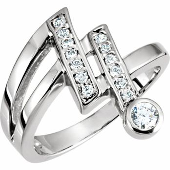 Daniel Richard Jewelers - 14k white gold fashion band with diamonds - Jewelry Near Me - Joliet, Illinois Daniel Richard Jewelers - 14k white gold fashion band with diamonds - Jewelry Near Me - Joliet, Illinois